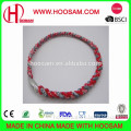 Silicone Triple Braided Titanium Necklace With 3 Ropes